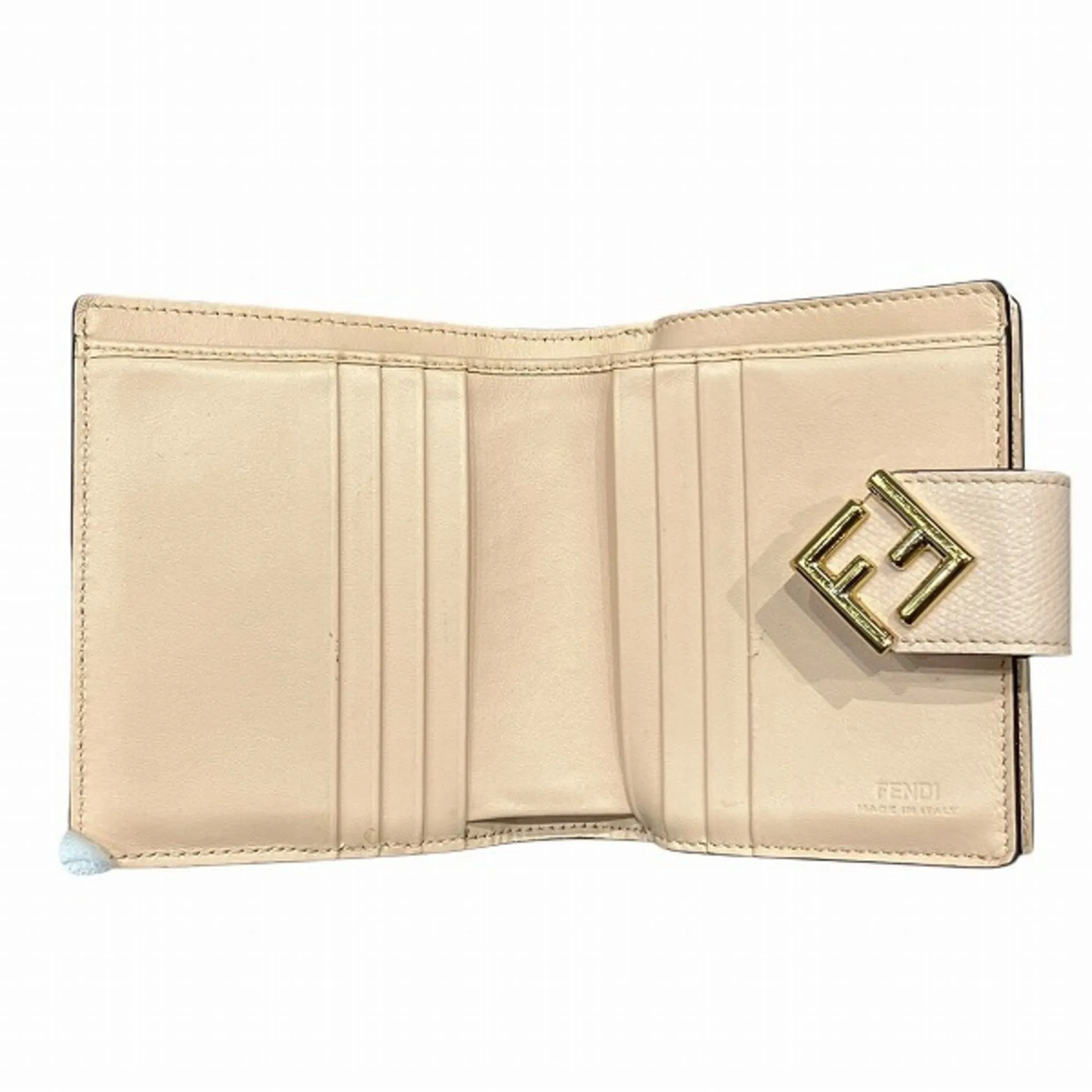 Fendi  pink Leather Wallet (Bi-Fold) (Pre-Owned)