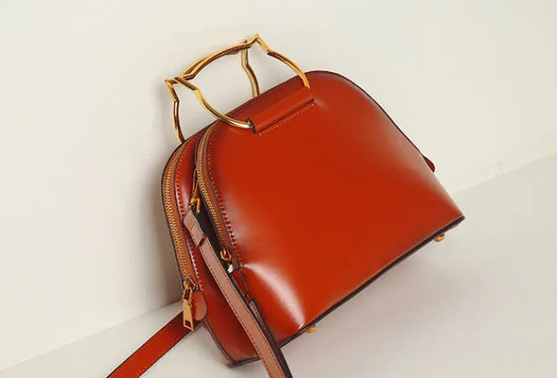 Genuine Leather cat crossbodybag handbag shoulder bag for women leather bag