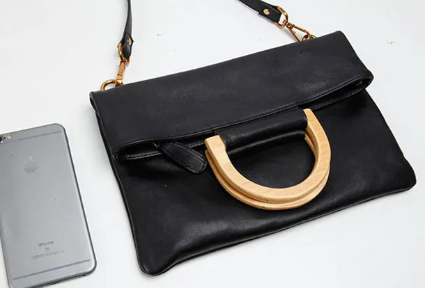 Genuine Leather Cute Handbag Clutch Shoulder Bag Women Leather Purse
