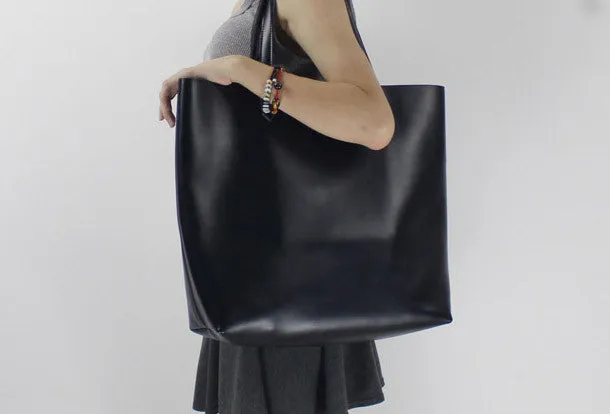 Genuine Leather handbag shoulder bag large tote for women leather shopper bag