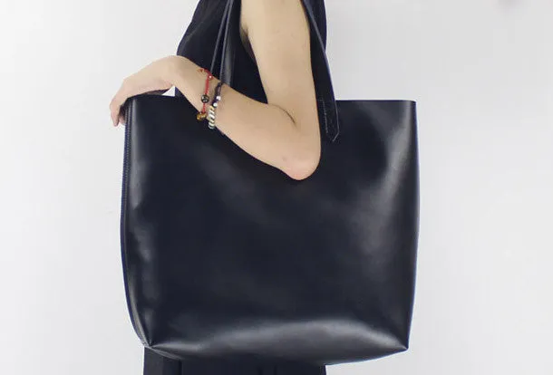 Genuine Leather handbag shoulder bag large tote for women leather shopper bag