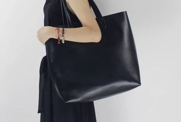 Genuine Leather handbag shoulder bag large tote for women leather shopper bag