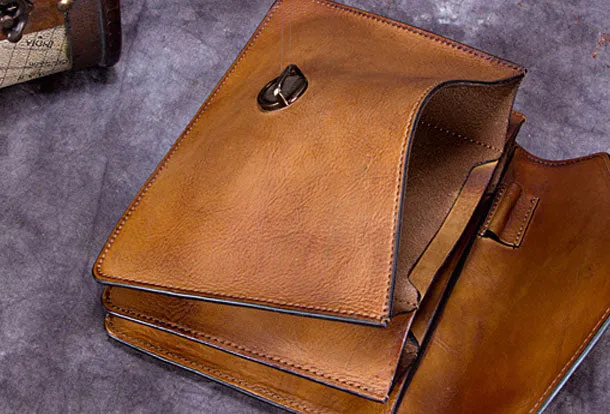 Genuine Leather Handbag Vintage Bag Shoulder Bag Crossbody Bag Purse Clutch For Women