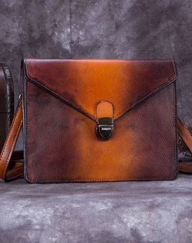 Genuine Leather Handbag Vintage Bag Shoulder Bag Crossbody Bag Purse Clutch For Women