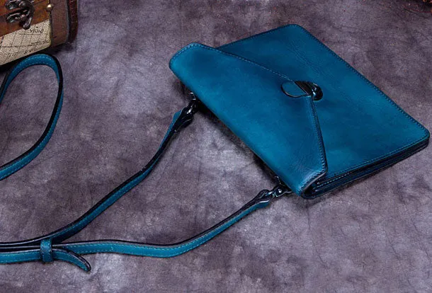 Genuine Leather Handbag Vintage Bag Shoulder Bag Crossbody Bag Purse Clutch For Women