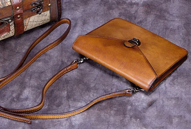 Genuine Leather Handbag Vintage Bag Shoulder Bag Crossbody Bag Purse Clutch For Women