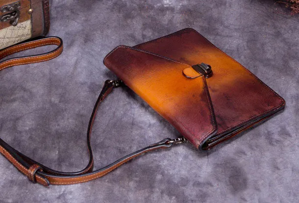 Genuine Leather Handbag Vintage Bag Shoulder Bag Crossbody Bag Purse Clutch For Women
