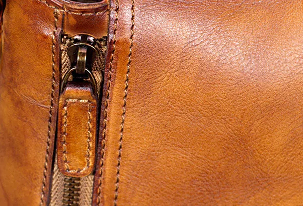 Genuine Leather Handbag Vintage Crossbody Bag Shoulder Bag Purse For Women