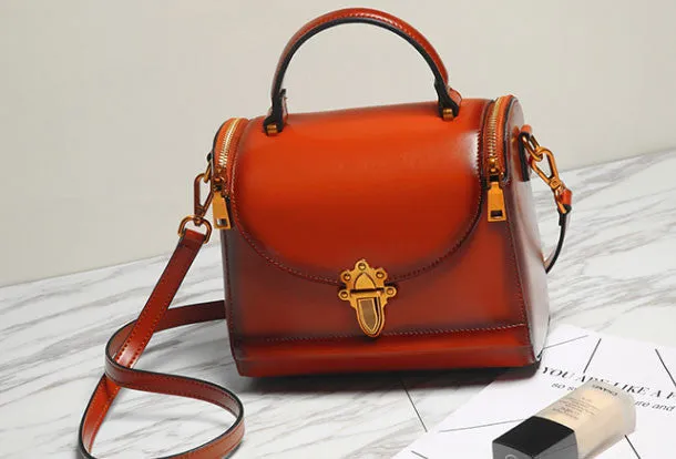 Genuine Leather handbag Womens Fashion shoulder bag for women leather Side bag