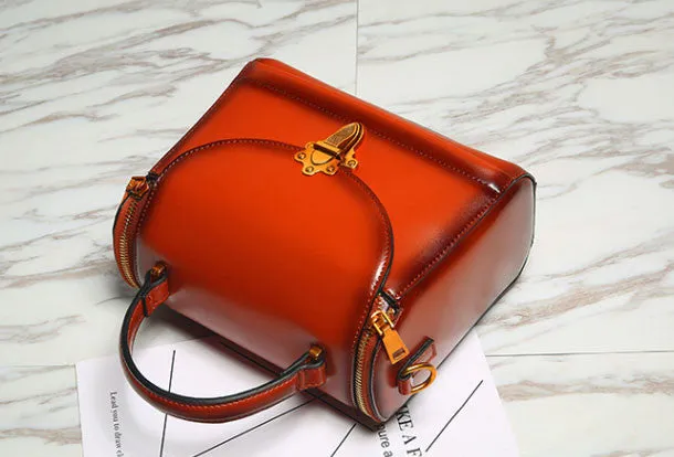 Genuine Leather handbag Womens Fashion shoulder bag for women leather Side bag
