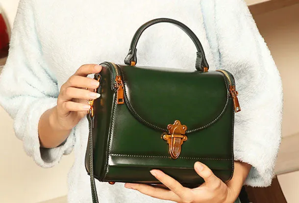 Genuine Leather handbag Womens Fashion shoulder bag for women leather Side bag