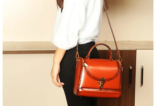 Genuine Leather handbag Womens Fashion shoulder bag for women leather Side bag