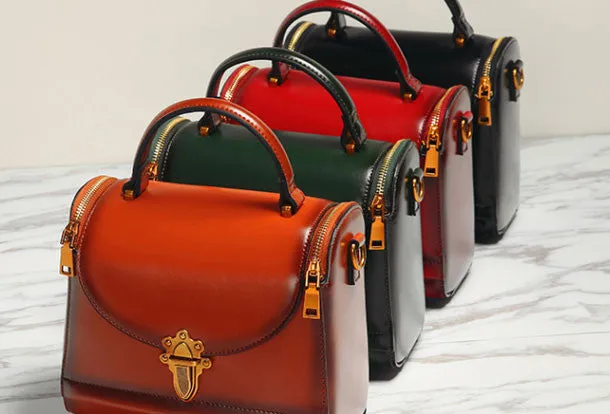 Genuine Leather handbag Womens Fashion shoulder bag for women leather Side bag