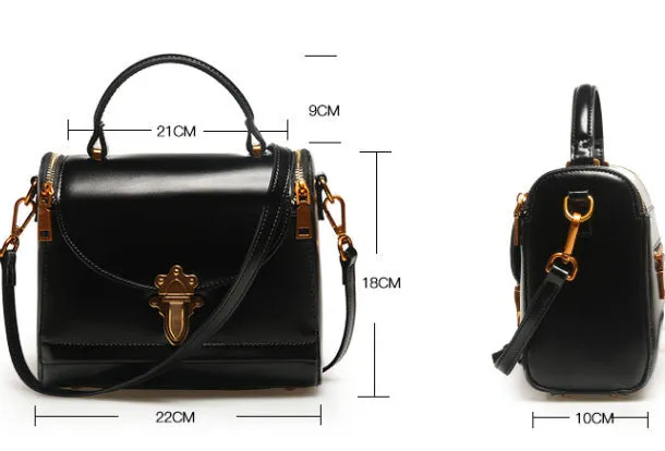 Genuine Leather handbag Womens Fashion shoulder bag for women leather Side bag