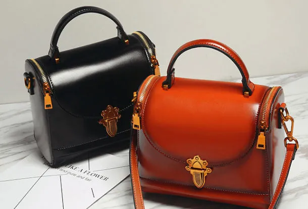Genuine Leather handbag Womens Fashion shoulder bag for women leather Side bag