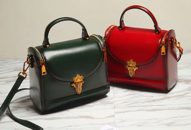 Genuine Leather handbag Womens Fashion shoulder bag for women leather Side bag