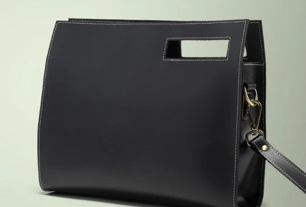 Genuine leather men clutch bag messenger large vintage shoulder bag vintage bag