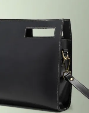 Genuine leather men clutch bag messenger large vintage shoulder bag vintage bag