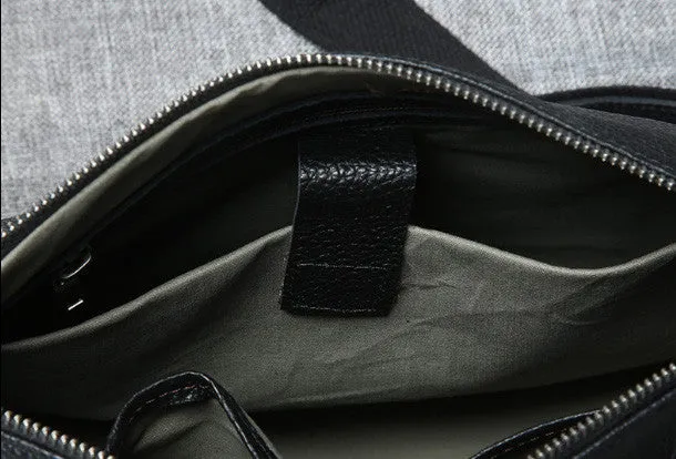 Genuine leather men satchel bag messenger large vintage shoulder laptop bag vintage bag