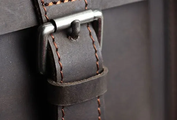 Genuine Leather Mens Cool Messenger Bag iPad Bag Chest Bag Bike Bag Cycling Evelope Cluth Bag For Men