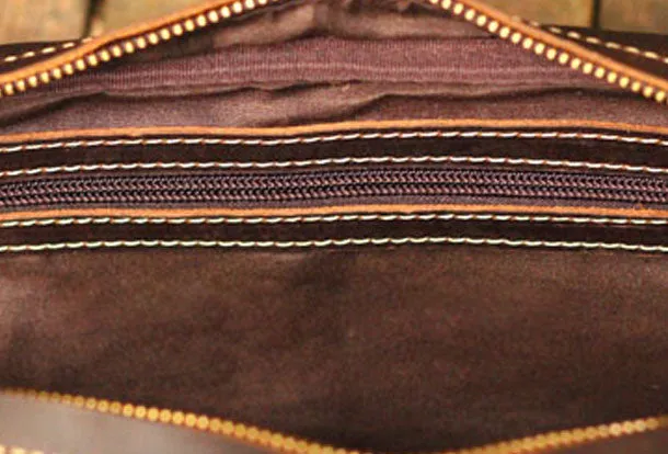 Genuine Leather Mens Cool Messenger Bag iPad Bag Chest Bag Bike Bag Cycling Evelope Cluth Bag For Men