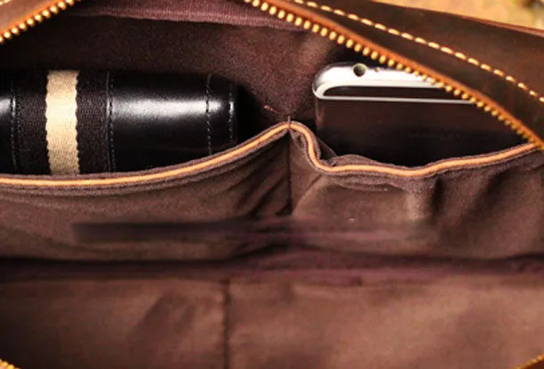 Genuine Leather Mens Cool Messenger Bag iPad Bag Chest Bag Bike Bag Cycling Evelope Cluth Bag For Men