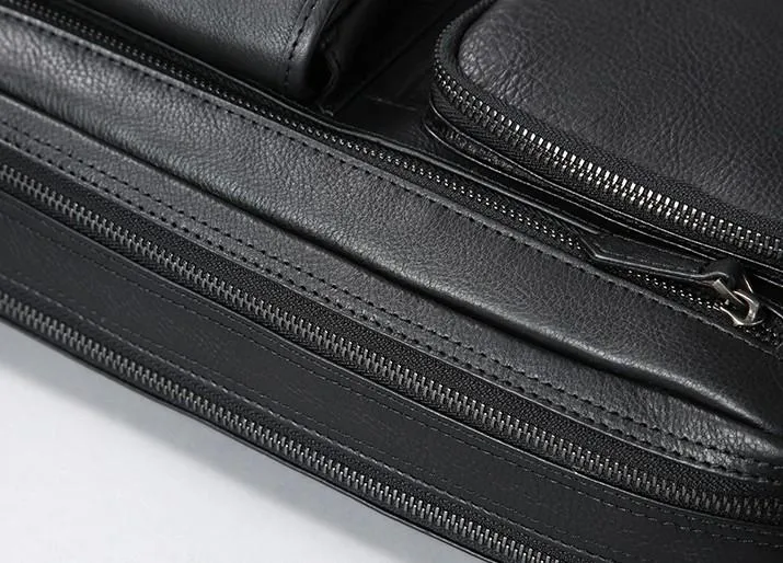 Genuine Leather Mens Cool Small Shoulder Bags Messenger Bag Bike Bag Cycling Bag for men