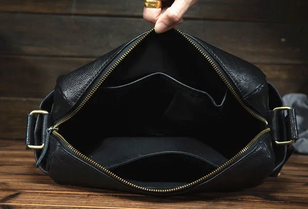 Genuine Leather Messenger Bag Chest Bag Sling Bag Crossbody Bag Travel Bag Hiking Bag For Mens