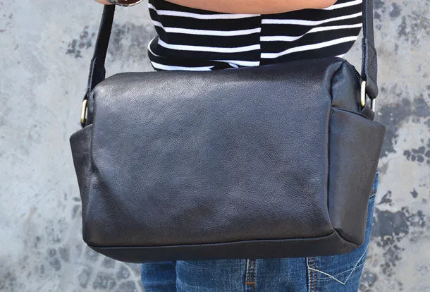 Genuine Leather Messenger Bag Chest Bag Sling Bag Crossbody Bag Travel Bag Hiking Bag For Mens