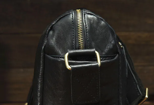 Genuine Leather Messenger Bag Chest Bag Sling Bag Crossbody Bag Travel Bag Hiking Bag For Mens