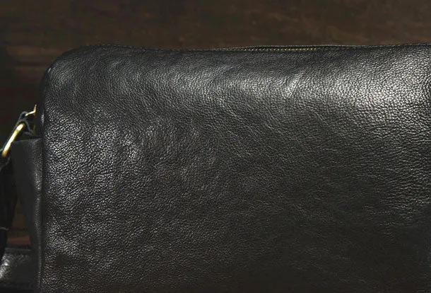 Genuine Leather Messenger Bag Chest Bag Sling Bag Crossbody Bag Travel Bag Hiking Bag For Mens
