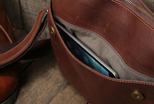 Genuine Leather messenger bag clutch leather men phone pad zip clutch vintage wallet for men