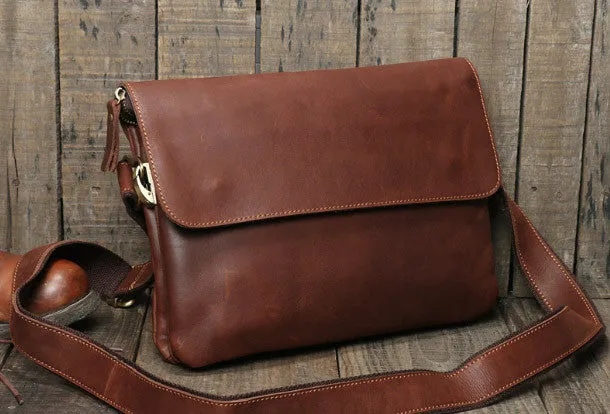Genuine Leather messenger bag clutch leather men phone pad zip clutch vintage wallet for men