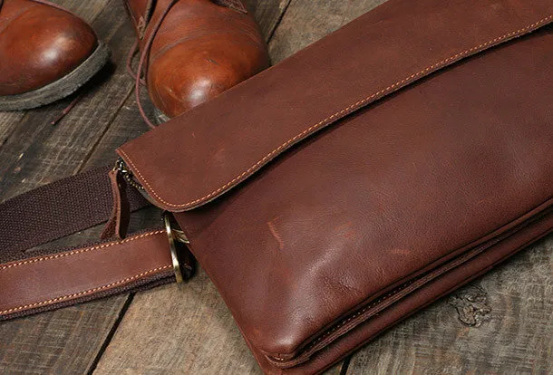 Genuine Leather messenger bag clutch leather men phone pad zip clutch vintage wallet for men