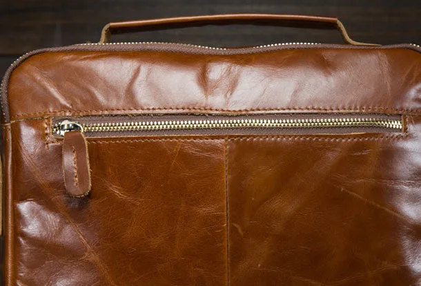 Genuine Leather Messenger Bag Cool Chest Bag Crossbody Bag Travel Bag Hiking Bag for men