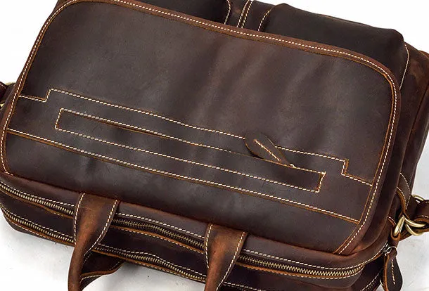Genuine Leather Messenger Bag Cool Chest Bag Crossbody Bag Travel Bag Hiking Bag for men