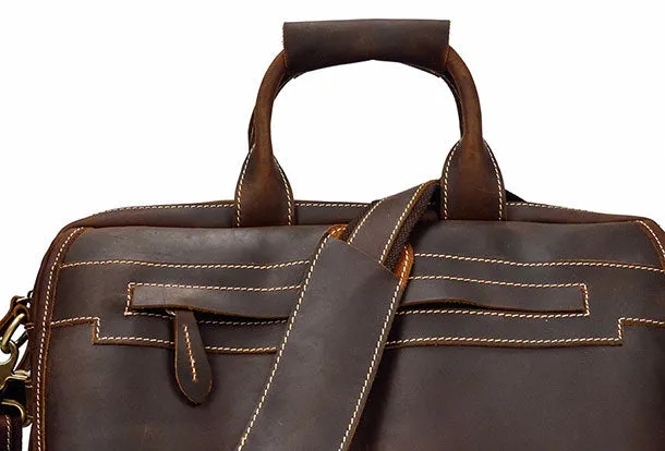 Genuine Leather Messenger Bag Cool Chest Bag Crossbody Bag Travel Bag Hiking Bag for men