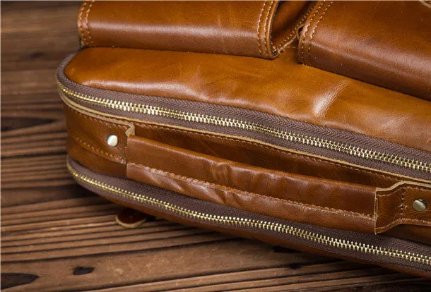 Genuine Leather Messenger Bag Cool Chest Bag Crossbody Bag Travel Bag Hiking Bag for men