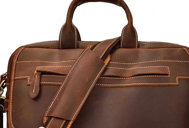 Genuine Leather Messenger Bag Cool Chest Bag Crossbody Bag Travel Bag Hiking Bag for men