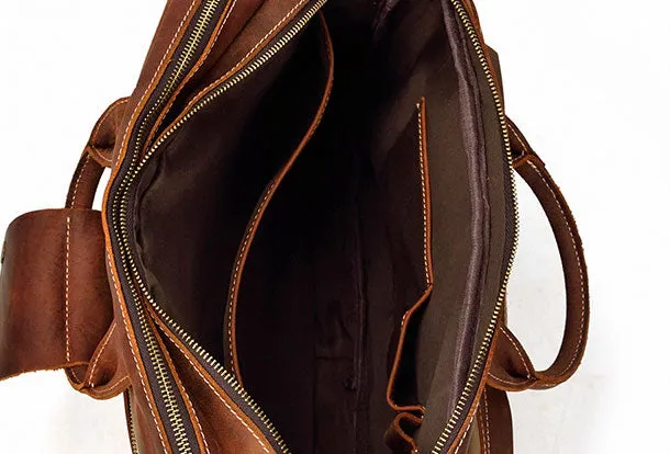 Genuine Leather Messenger Bag Cool Chest Bag Crossbody Bag Travel Bag Hiking Bag for men