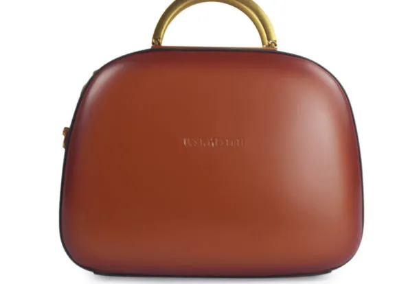 Genuine Leather Round Bag Handbag Purse Shoulder Bag for Women Leather Crossbody Bag