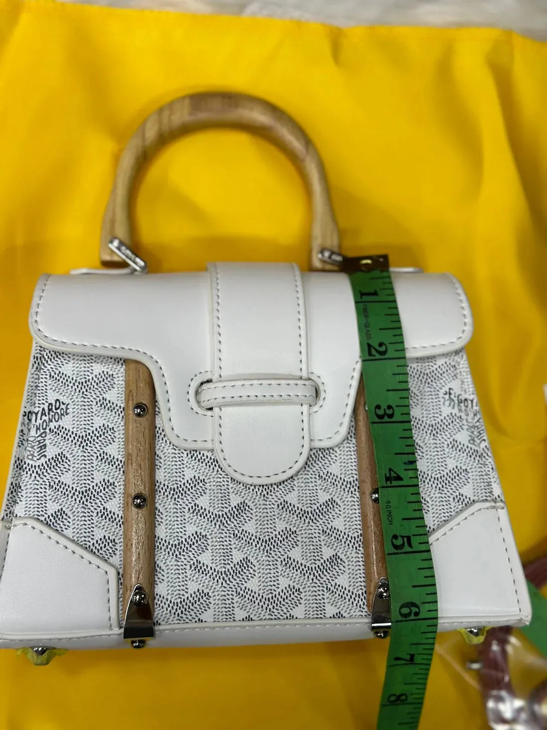 Goyard Top Handle Bag ??(White)