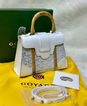 Goyard Top Handle Bag ??(White)