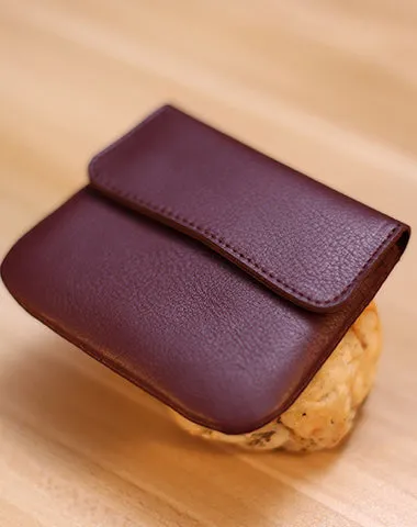 Gray Cute Women Leather Card Wallet Mini Coin Wallets Slim Gray Card Holder Wallets For Women