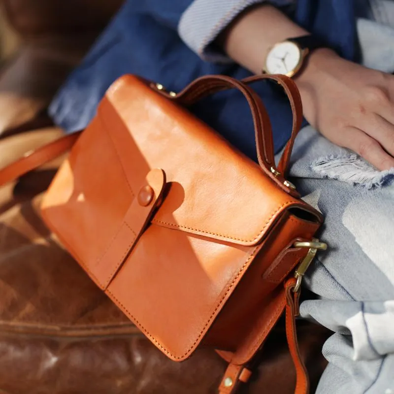 Green Womens Leather Satchel Side Bag Handbag Womens Leather Satchel Shoulder Bag Small Crossbody Bag