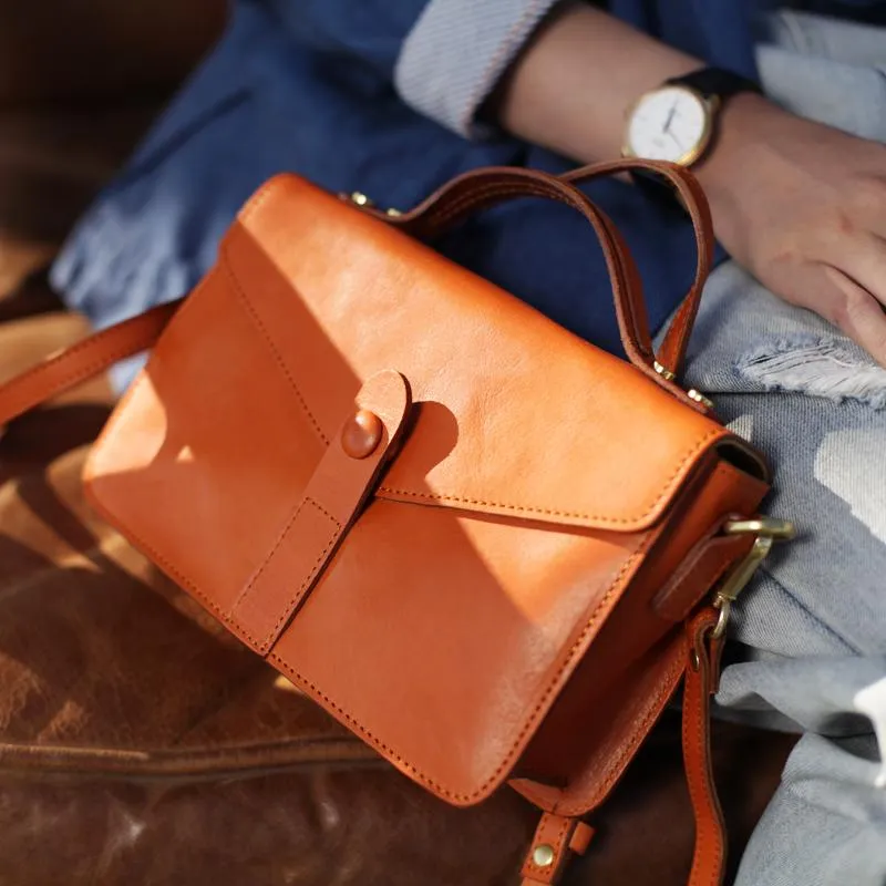 Green Womens Leather Satchel Side Bag Handbag Womens Leather Satchel Shoulder Bag Small Crossbody Bag