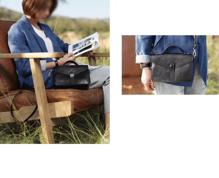 Green Womens Leather Satchel Side Bag Handbag Womens Leather Satchel Shoulder Bag Small Crossbody Bag