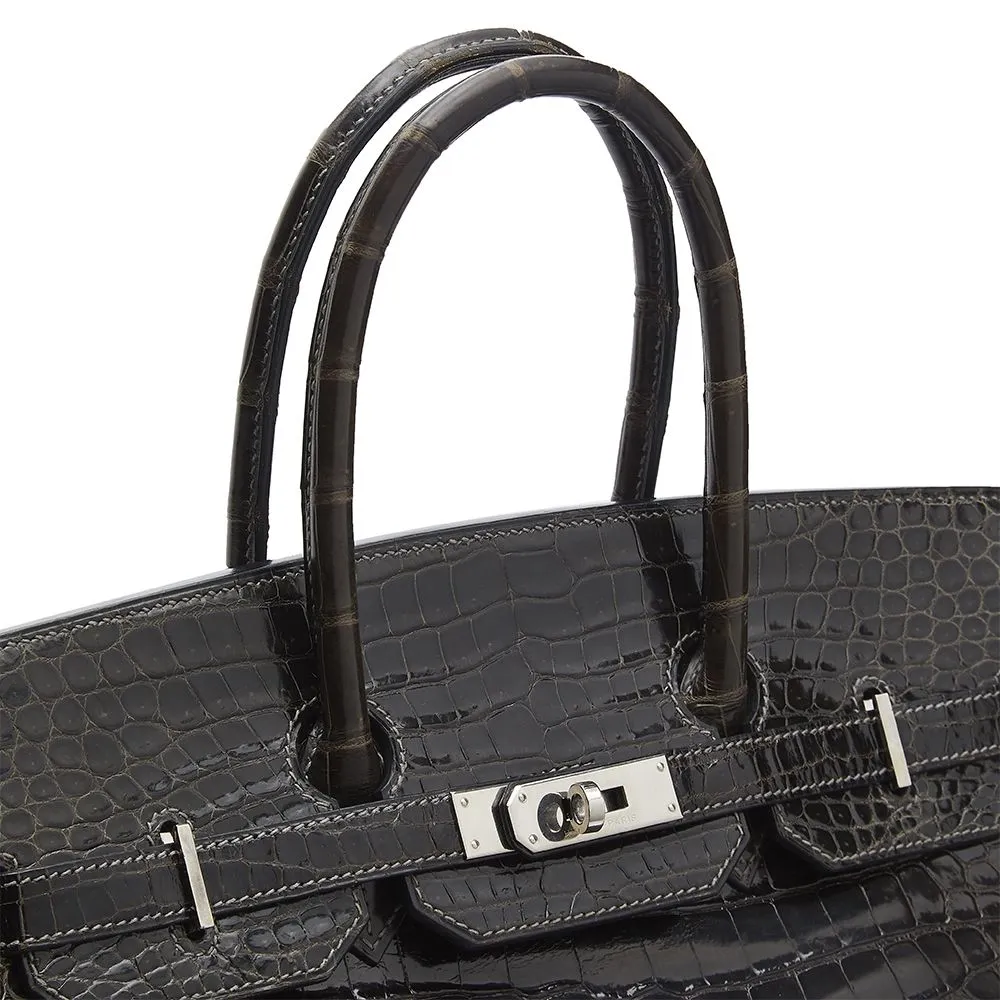 Gris Elephant 35cm Birkin Bag