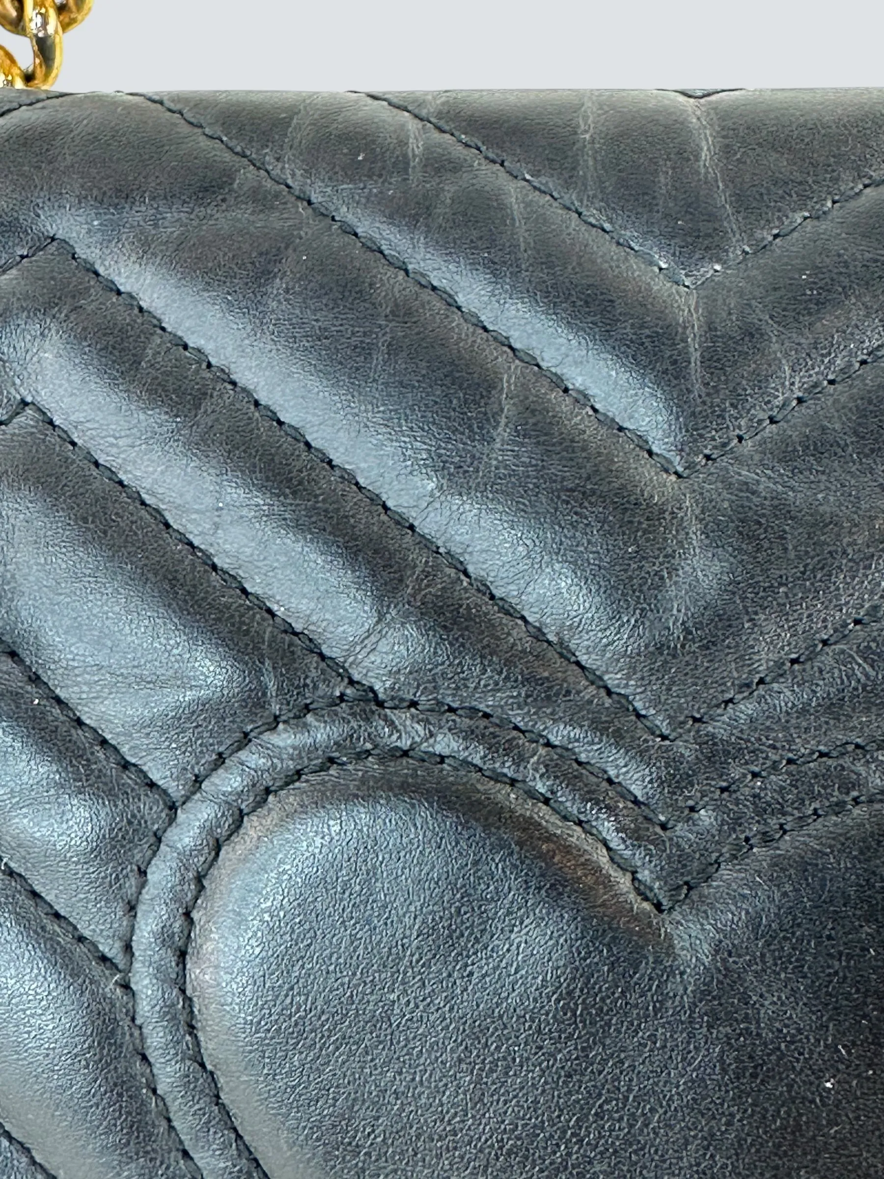 Gucci Black Leather Marmont handbag