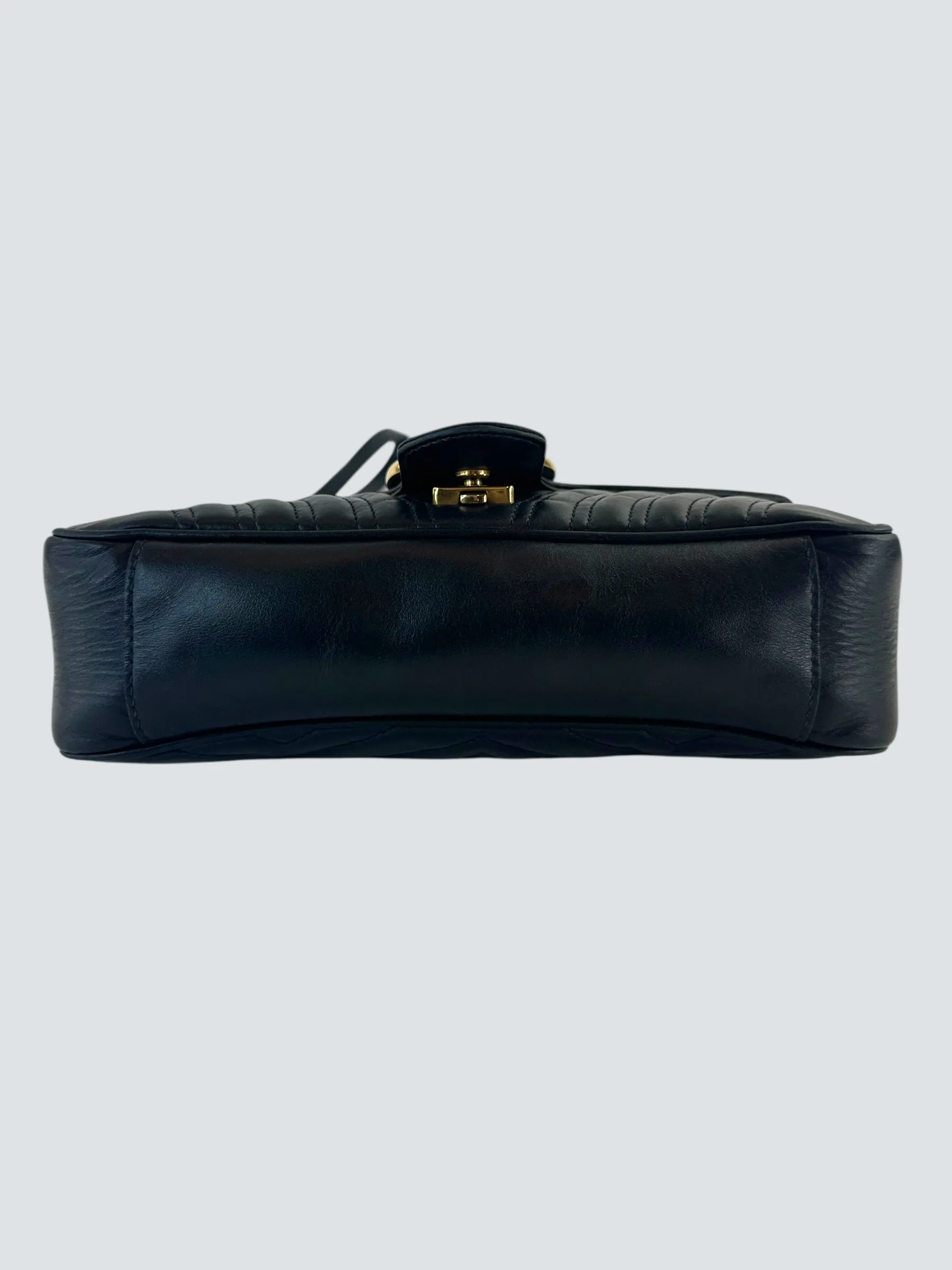 Gucci Black Leather Marmont handbag